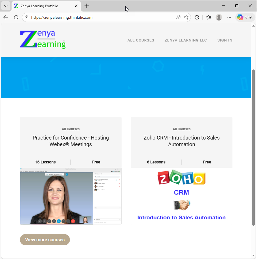 Self-Paced SaaS Course Demonstrations