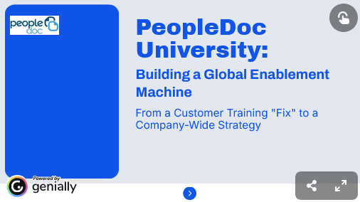 PeopleDoc University - Corporate University and Sales Enablement